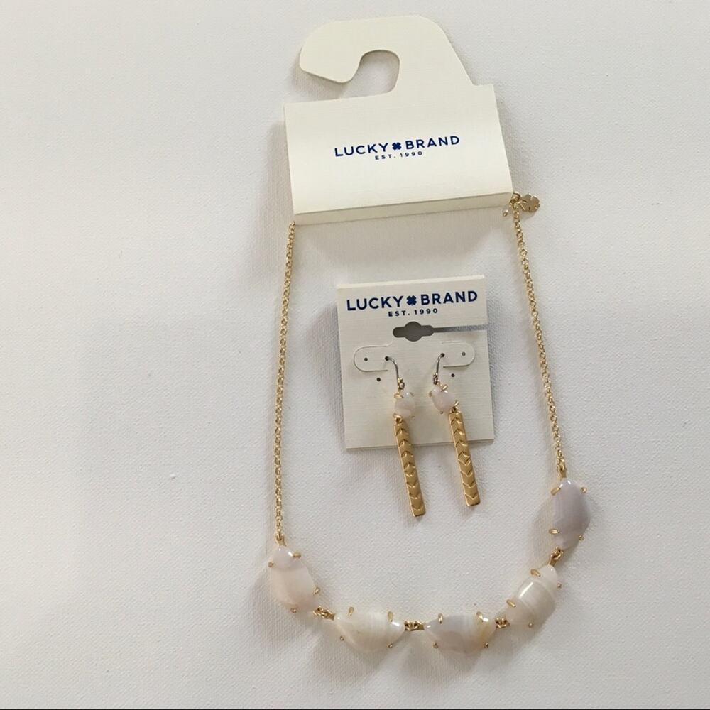 NEW Lucky brand necklace & earring set - Picture 14 of 14